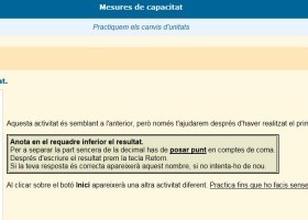 Practiquem els canvis d'unitats de capacitat | Recurso educativo 686984