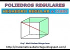 HEXAEDRO REGULAR o CUBO | Recurso educativo 723894