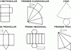 Desarrollos prismas, pirámides y cono | Recurso educativo 727756
