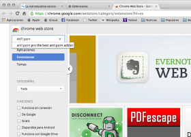 6.Se abre la página de busueda de extensiones, escribimos Anti porn y enter | Recurso educativo 732173