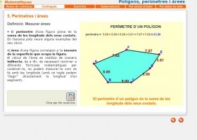 Polígons, perímetres i àrees. | Recurso educativo 738857