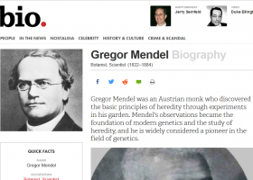 Gregor Mendel Biography | Recurso educativo 747312