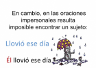 ORACIONES IMPERSONALES. | Recurso educativo 752296