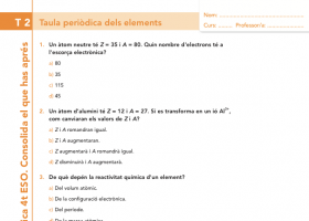 Taula periòdica dels elements | Recurso educativo 744554