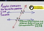 Ángulos Formados por dos Rectas Paralelas Cortadas por una Secante | Recurso educativo 770116