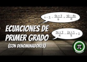 ECUACIONES DE PRIMER GRADO #3 (Con denominadores, fracciones) | Recurso educativo 783378