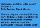 Halloween the Problem with the Occult Session 1 Chuck Missler, Bible Teacher | Recurso educativo 7903555